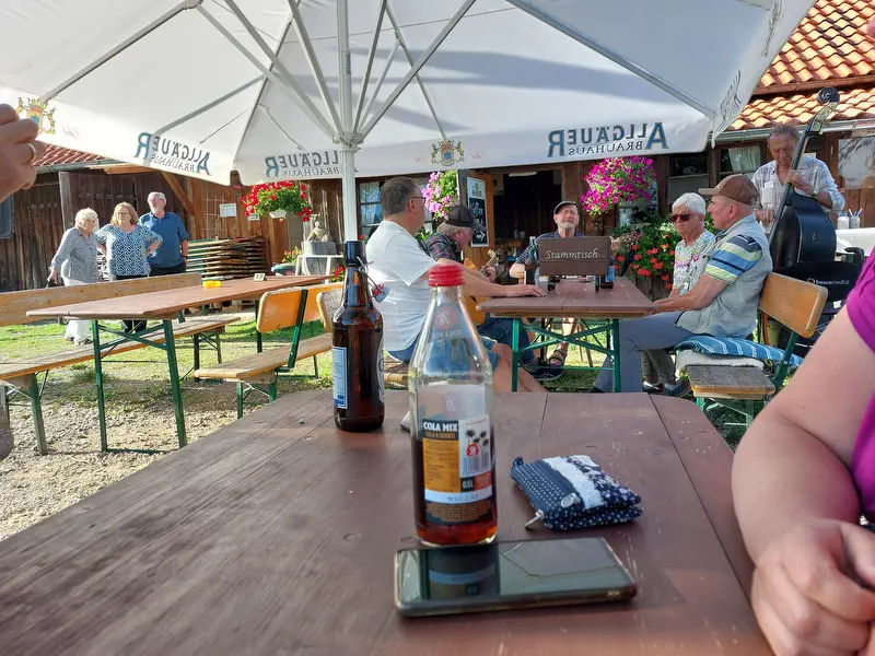 Biergarten der Mehlblockalpe